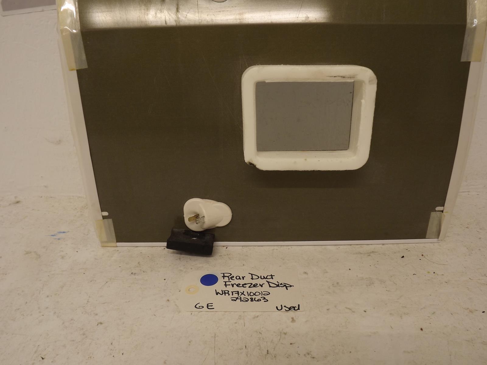 GE Refrigerator WR17X10012 292863 Rear Duct Freezer Dispenser Used GE Refrigerator WR17X10012 292863 Rear Duct Freezer Dispenser Used
